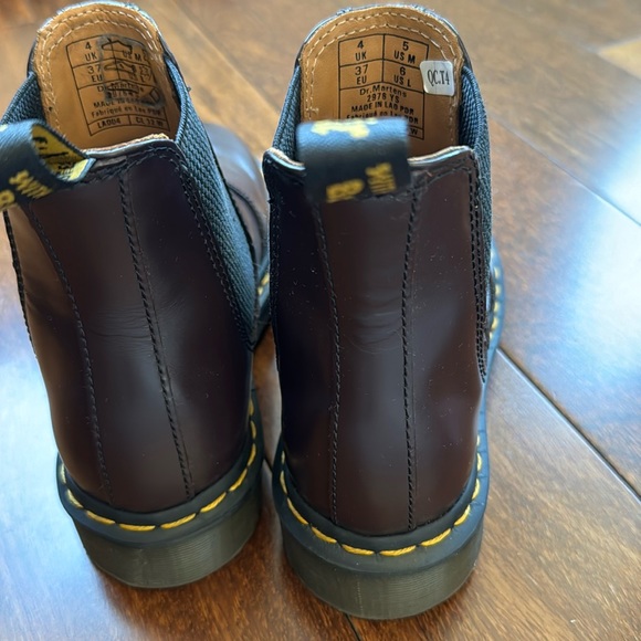 Dr Martens 2976 YS burgandy Unisex Like New w/ box - Picture 8 of 12